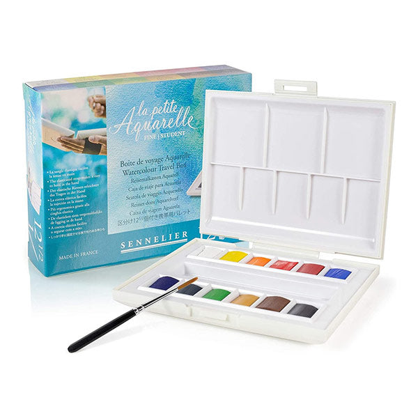 Sennelier La Petite Aquarelle Half Pan Travel Set