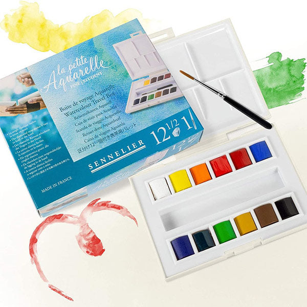 Sennelier La Petite Aquarelle Half Pan Travel Set