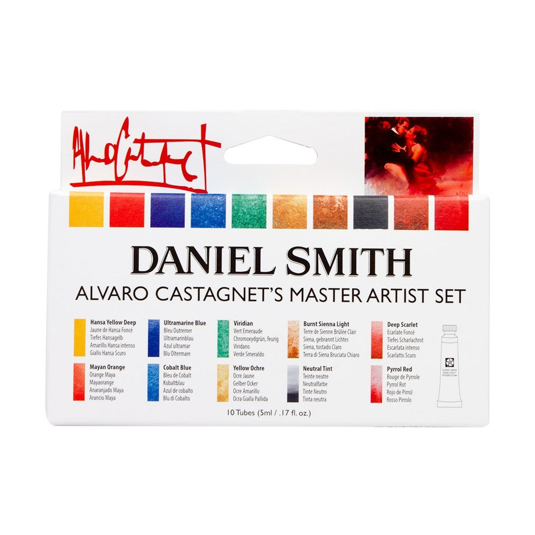  Daniel Smith Special Edition Watercolor Set, 10-Color 5ml  Alvaro Castagnet Watercolor Set,Multicolor