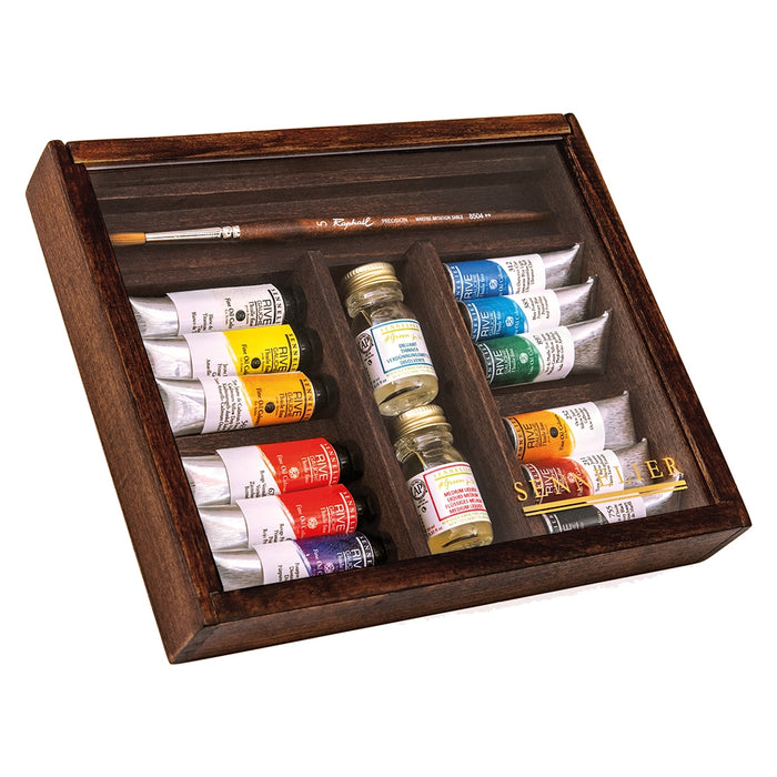 Sennelier Rive Gauche L'huile Fine Oil Wooden Case Set