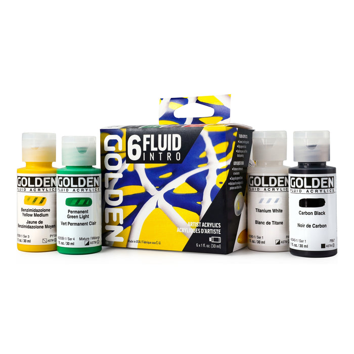 Golden Artist Acrylic Fluid Intro Set 6x30ml