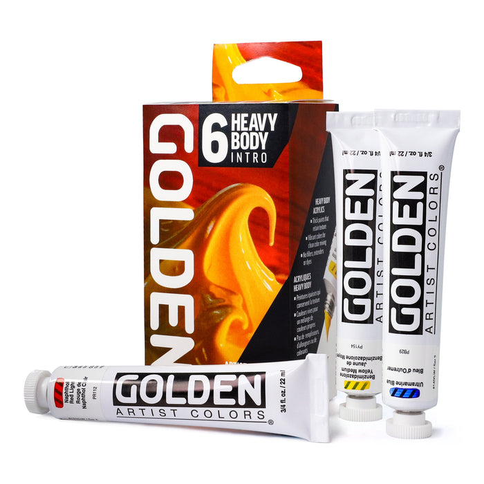 Golden Artist Acrylic Heavy Body Intro Set 6x22ml