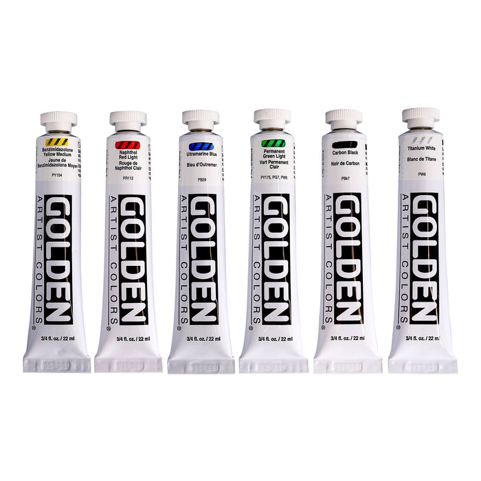 Golden Artist Acrylic Heavy Body Intro Set 6x22ml