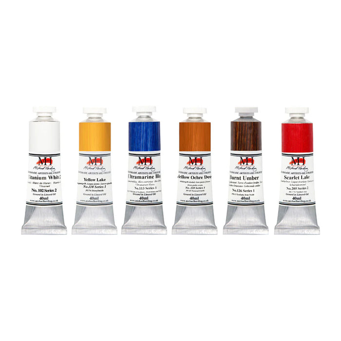 Michael Harding Handmade Artists' Oil Colour Introductory Set 6