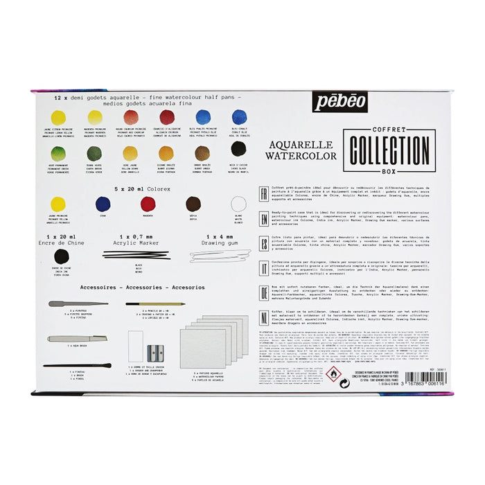 Pebeo Aquarelle Watercolour Collection Box