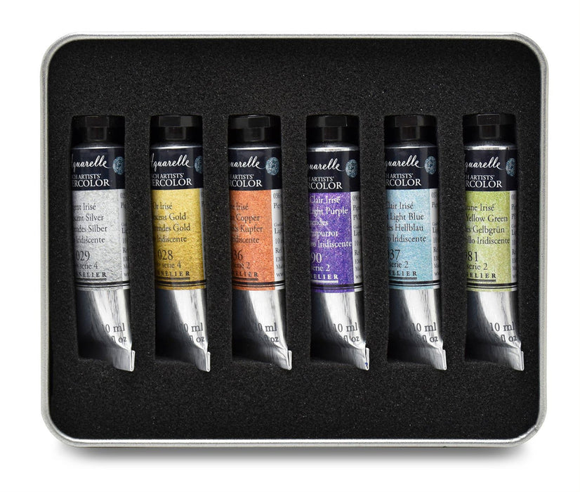 Sennelier Artist Iridescent Watercolour Pastels & Metallics Set 6 - ArtStore Online